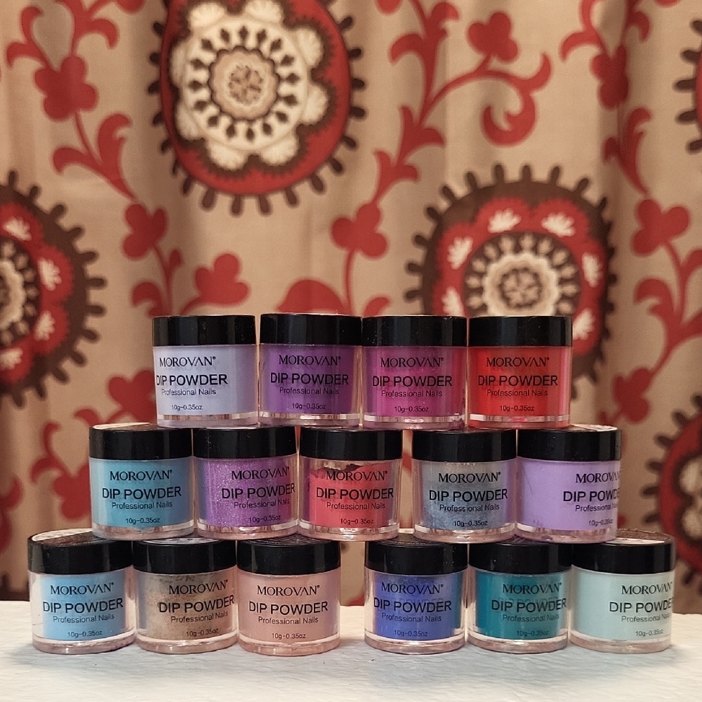 Dip Powder Nail Set - Bold and Beautiful Colors